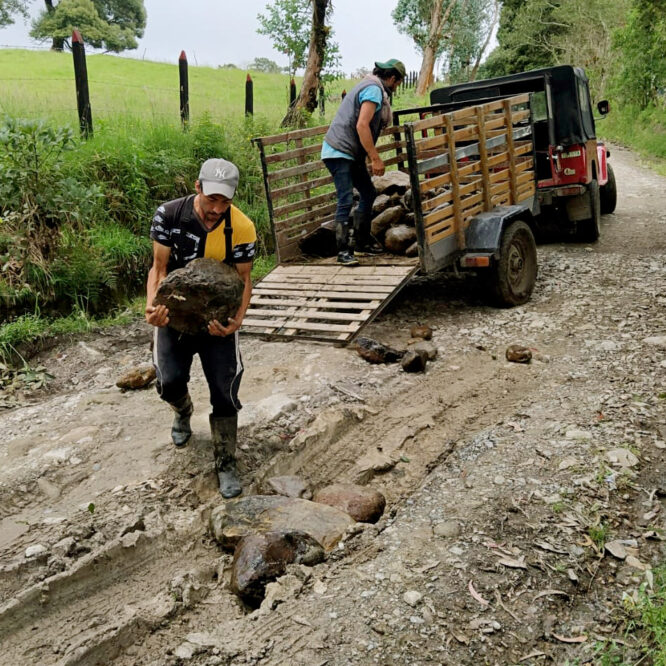 Estado de las vías veredales en Chiquinquirá