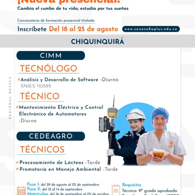 oferta educativa para chiquinquira