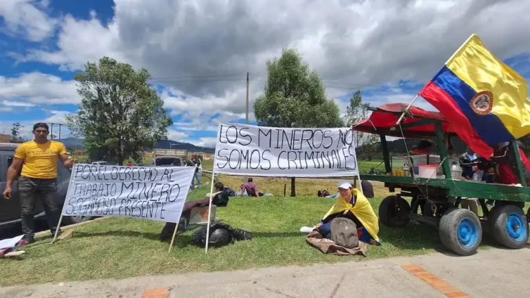Boyacá en paro: Un grito de descontento de mineros y agricultores